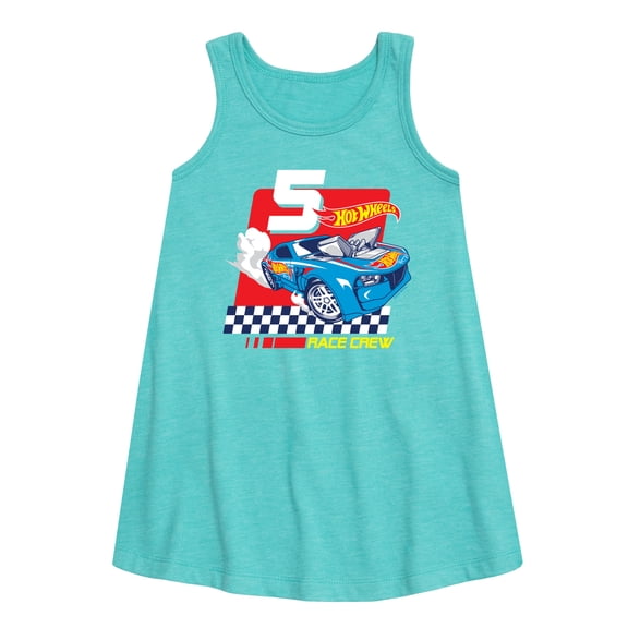 Hot Wheels - Race Crew 5 Yrs - Toddler And Youth Girls A-line Dress