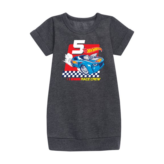 Hot Wheels - Race Crew 5 Yrs - Toddler And Youth Girls Fleece Dress