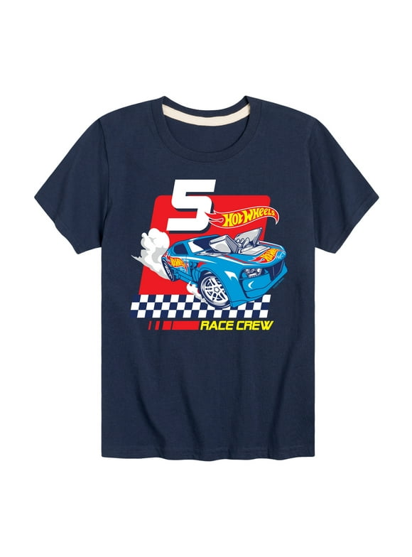 Hot Wheels - Race Crew 5 Yrs - Toddler And Youth Short Sleeve Graphic T-Shirt