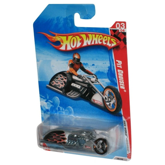 Hot Wheels Race World Highway '10 Pit Cruiser Toy Motorcycle Bike 195/240