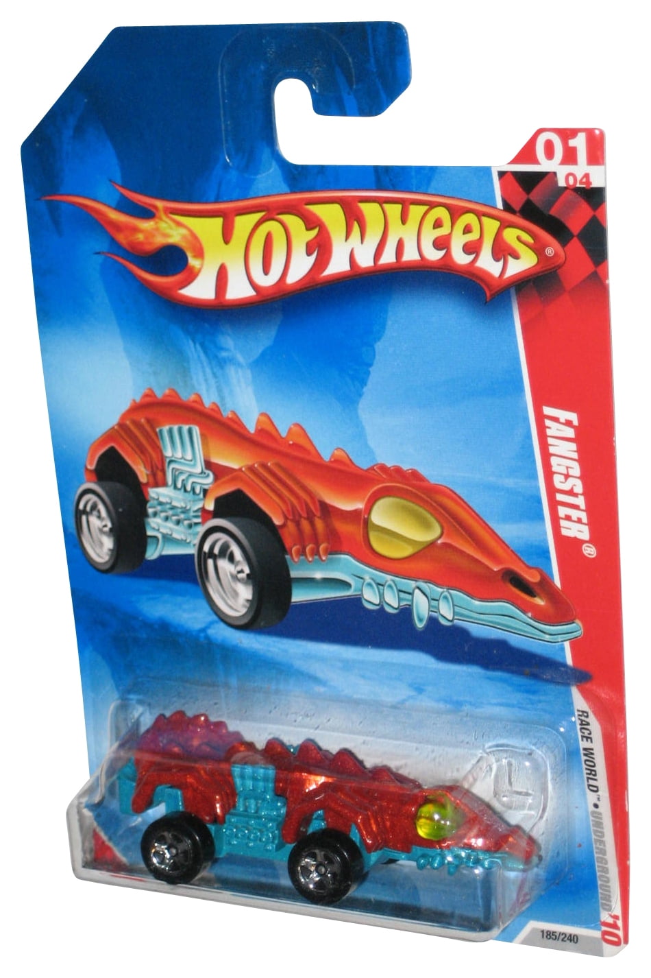Hot Wheels Race World Underground '10 1/4 Red Fangster Toy Car 185