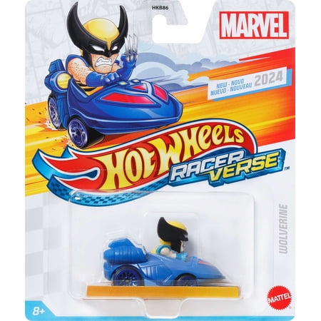 Hot Wheels RacerVerse Die-Cast Vehicle with Pop Culture Character Driver (Styles May Vary)