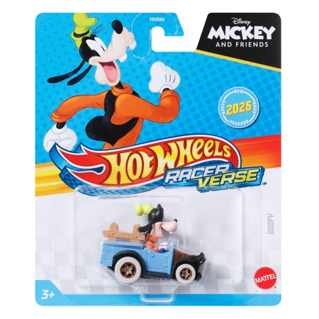 Hot Wheels RacerVerse Die-Cast Vehicle with Pop Culture Character Driver (Styles May Vary)
