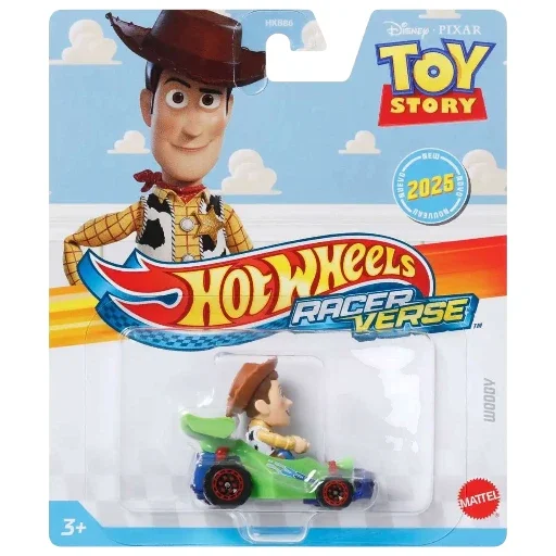 Hot Wheels RacerVerse Woody Die-Cast Car, 1:64 Scale Vehicle
