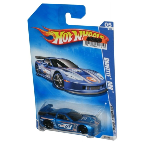 Hot Wheels Racing '09 Blue Corvette C6R (2008) Blue Car 071/190