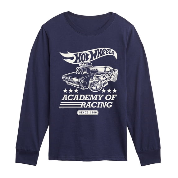 Hot Wheels - Racing Academy - Youth Boys Long Sleeve Graphic T-Shirt