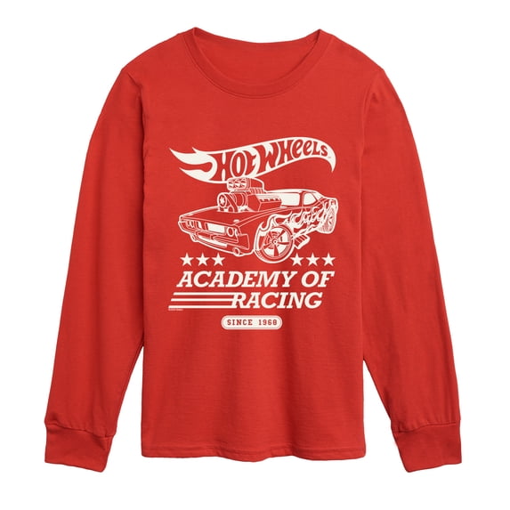 Hot Wheels - Racing Academy - Youth Boys Long Sleeve Graphic T-Shirt
