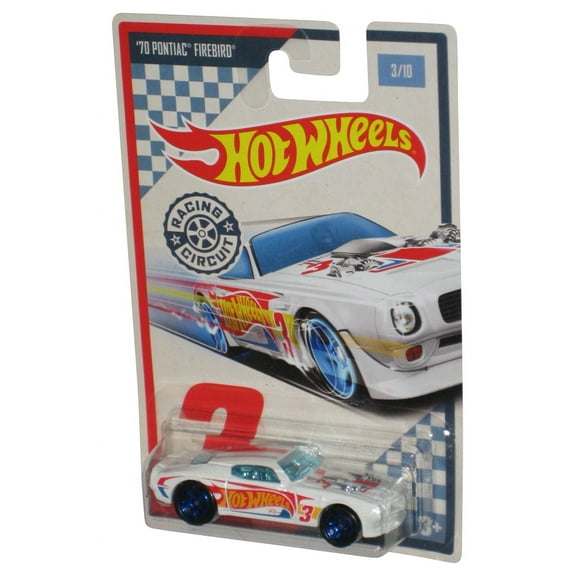 Hot Wheels Racing Circuit (2017) Mattel White '70 Pontiac Firebird Toy Car 3/10