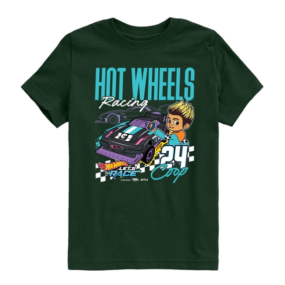 Hot Wheels - Racing Coop - Youth Boys Short Sleeve Graphic T-Shirt