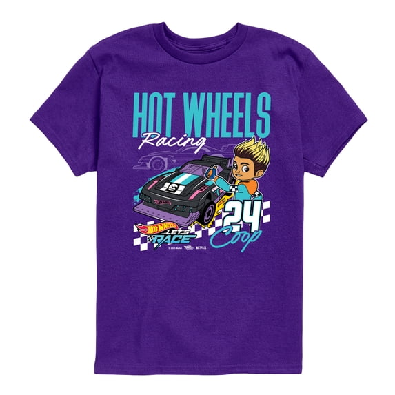 Hot Wheels - Racing Coop - Youth Boys Short Sleeve Graphic T-Shirt