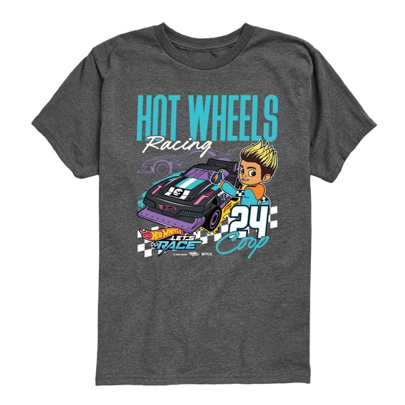 Hot Wheels - Racing Coop - Youth Boys Short Sleeve Graphic T-Shirt