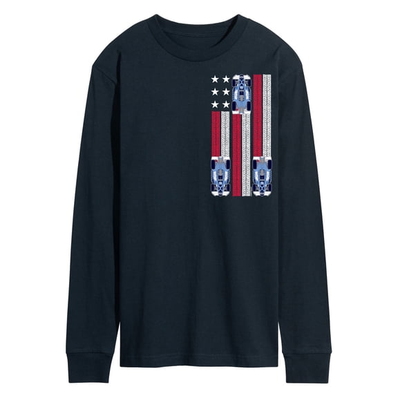 Hot Wheels - Racing Flag - Men's Long Sleeve Graphic T-Shirt