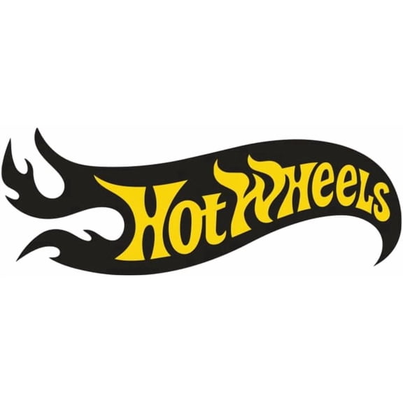 Hot Wheels Racing Flame Vinyl Sticker Decal, Waterproof Graphic for Laptop, Water Bottle, Toolbox, and Car Bumper (5" x 2")