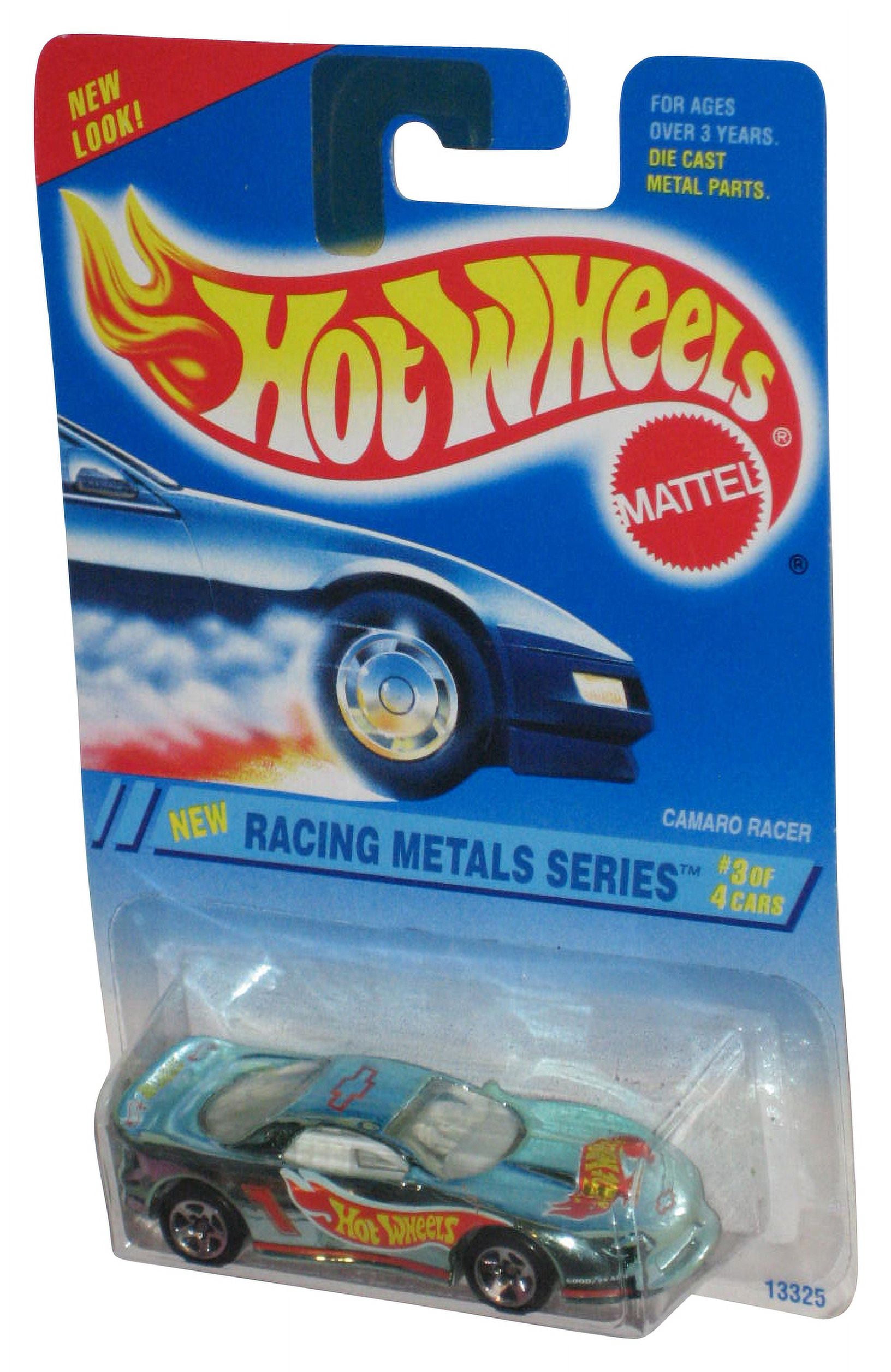 Hot Wheels Racing Metals Series 3/4 (1994) Silver Camaro Racer Toy 
