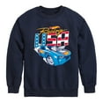 thumbnail image 1 of Hot Wheels - Racing USA - Toddler And Youth Crewneck Fleece Sweatshirt, 1 of 5