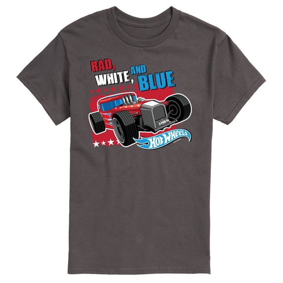 Hot Wheels - Rad White Blue Classic Car - Usa - Men's Short Sleeve T-Shirt