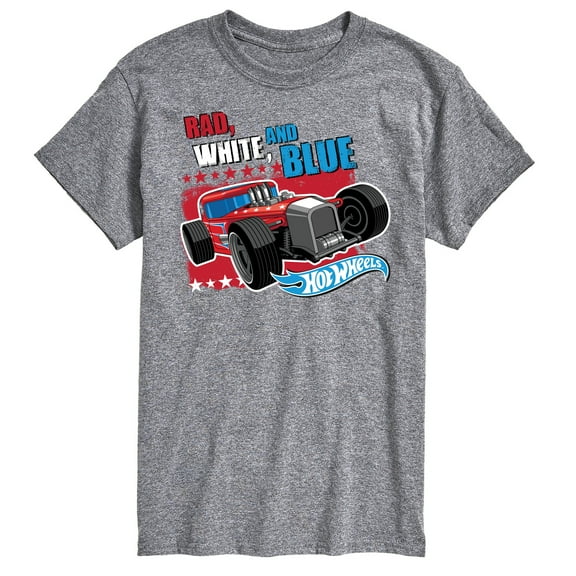 Hot Wheels - Rad White Blue Classic Car - Usa - Men's Short Sleeve T-Shirt
