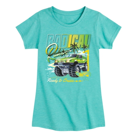 Hot Wheels - Radical Rides 80S - Girls Fitted Short Sleeve T-Shirt