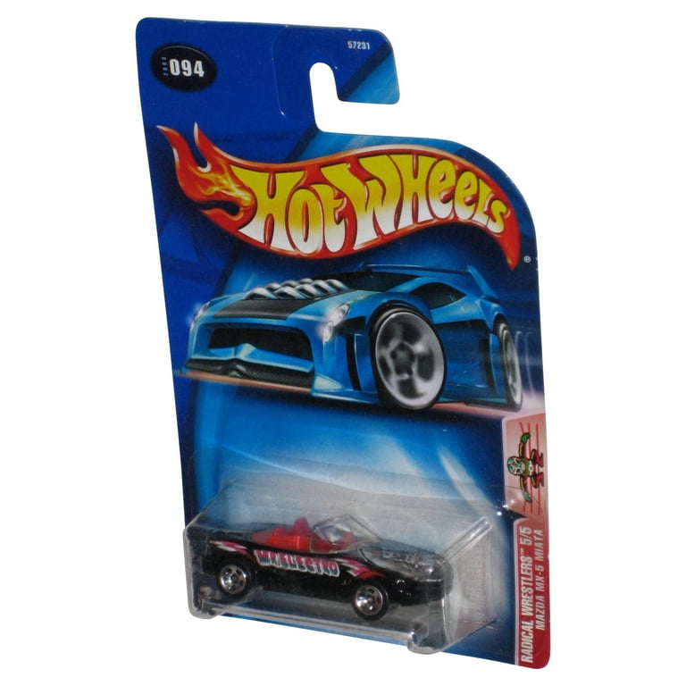 Hot Wheels Radical Wrestlers 5/5 (2003) Black Mazda MX-5 Miata Car