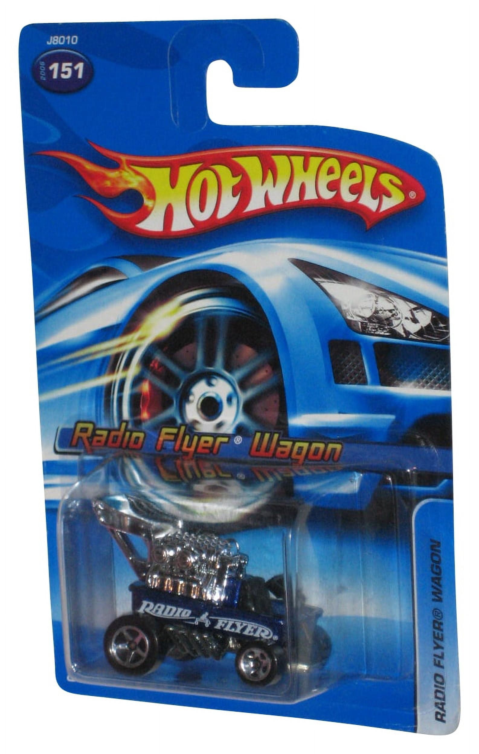 Hot Wheels Radio Flyer Wagon 2006 Blue Die Cast Toy Car 151 Walmart