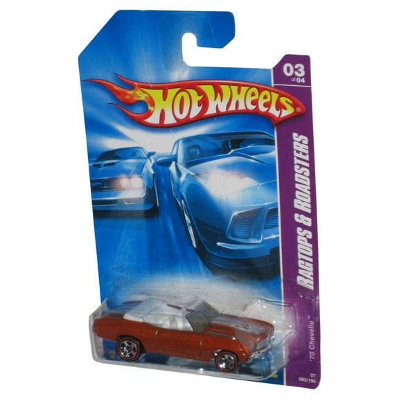 Hot Wheels Ragtops & Roadsters (2006) Metallic Orange '70 Chevelle Toy Car 083/180