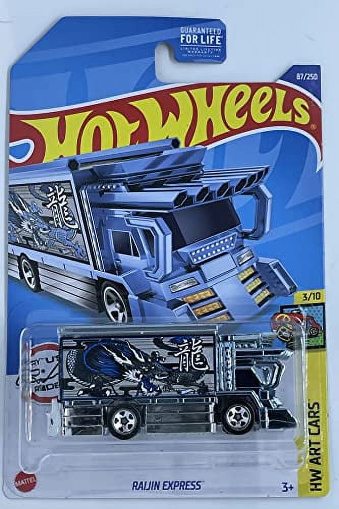 Hot Wheels Raijin Express (Chrome/Blue) 2022 HW Art Cars