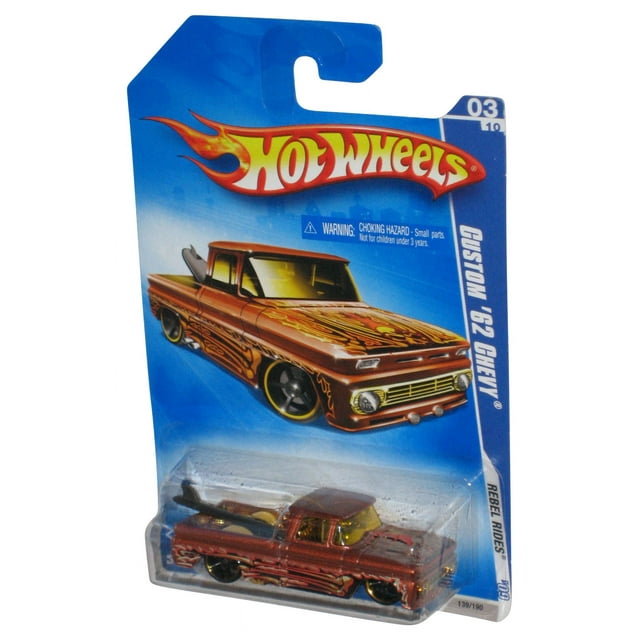 Hot Wheels Rebel Rides ‘09 Copper Custom ‘62 Chevy Toy Truck 139/190