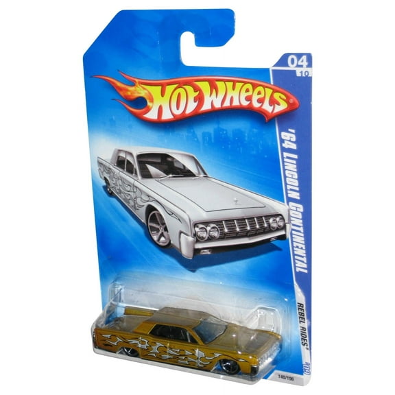Hot Wheels Rebel Rides '64 Lincoln Continental Gold Toy Car 140/190