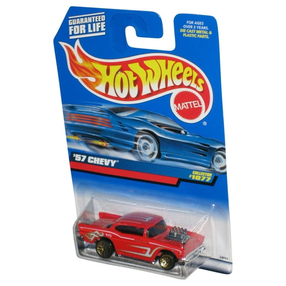 Hot Wheels Red '57 Chevy Collector (1998) Mattel Toy Car #1077