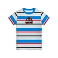 thumbnail image 1 of Hot Wheels Red, Boys Graphic Crew Neck Short Sleeve Embroidered Striped Tee, Sizes 4-18, 1 of 4