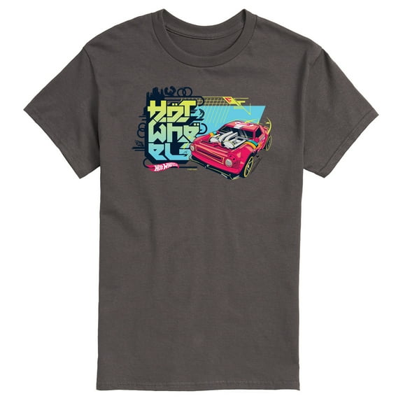 Hot Wheels - Red Car And Logo - Men's Short Sleeve T-Shirt