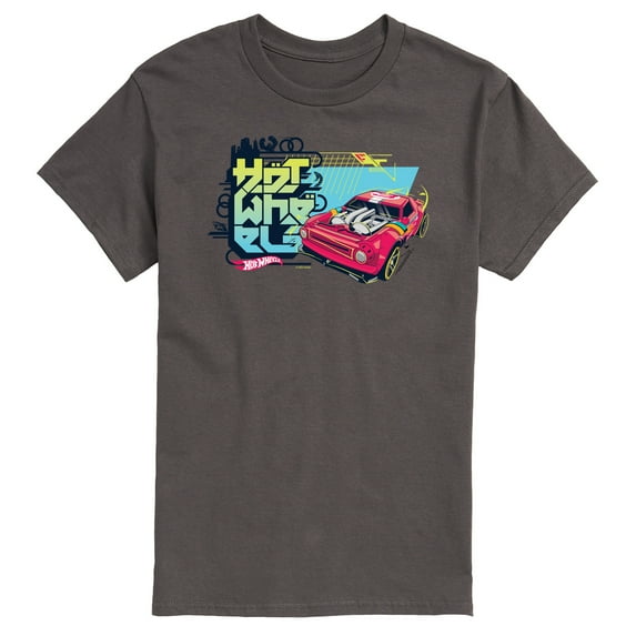 Hot Wheels - Red Car And Logo - Men's Short Sleeve T-Shirt