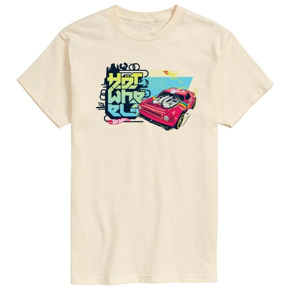 Hot Wheels - Red Car And Logo - Men's Short Sleeve T-Shirt