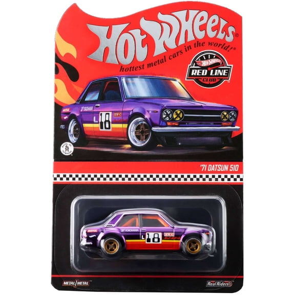 Hot Wheels Red Line Club (RLC) '71 Datsun 510 Die Cast Car