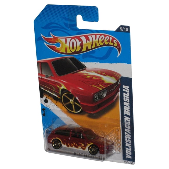 Hot Wheels Red Volkswagen Brasilia Heat Fleet 5/10 Toy Car 155/247