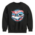 thumbnail image 1 of Hot Wheels - Red, White and Blue Muscle Car - Toddler And Youth Crewneck Fleece Sweatshirt, 1 of 5