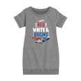 thumbnail image 1 of Hot Wheels - Red, White, and Racing  - Toddler And Youth Girls Fleece Dress, 1 of 5