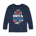thumbnail image 1 of Hot Wheels - Red, White, and Racing  - Toddler And Youth Long Sleeve Graphic T-Shirt, 1 of 5