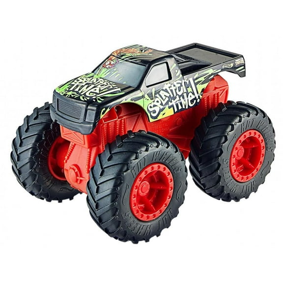 Hot Wheels Rev Tredz Monster Trucks Splatter Time vs Toadal Terror Set