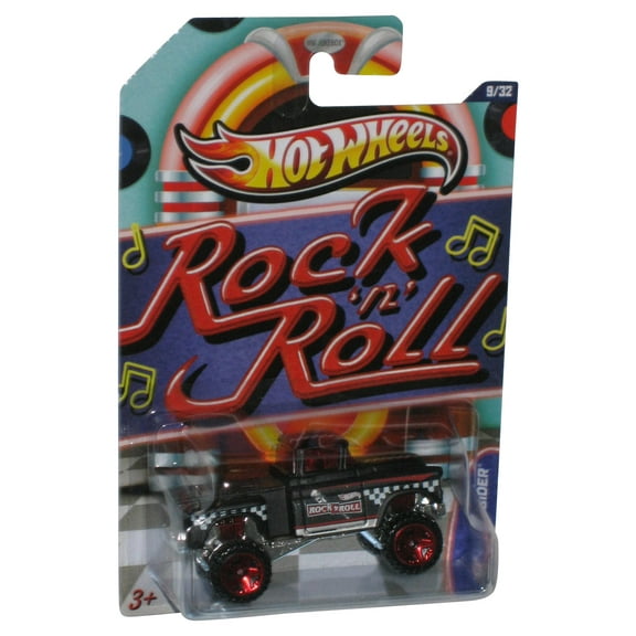 Hot Wheels Rock 'n' Roll Black '56 Flashsider Toy Truck 9/32