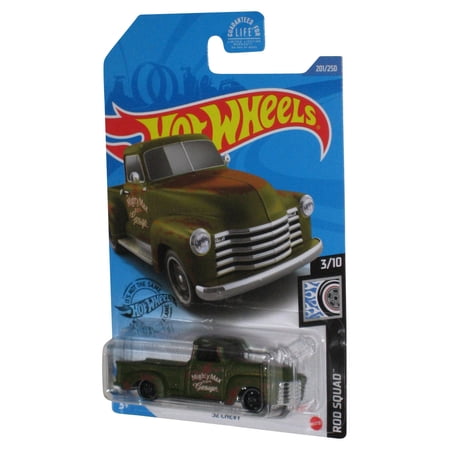 Hot Wheels Rod Squad 3/10 (2017) Green '52 Chevy Toy Car 201/250