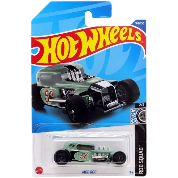 Hot Wheels Rod Squad Mod Rod Diecast Car (Green)