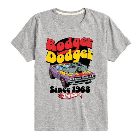 Hot Wheels - Rodger Dodger 70S - Kids Toddler And Youth Short Sleeve Tee