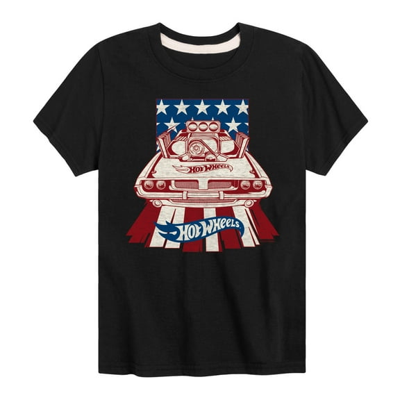 Hot Wheels - Rodger Dodger Flag - Kids Toddler And Youth Short Sleeve Tee