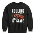 thumbnail image 1 of Hot Wheels - Rolling Into 1st Grade - Youth Crewneck Fleece Sweatshirt, 1 of 5