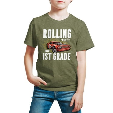 Hot Wheels - Rolling Into 1st Grade - Youth Short Sleeve Graphic T-Shirt