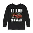 thumbnail image 1 of Hot Wheels - Rolling Into 2nd Grade - Youth Long Sleeve Graphic T-Shirt, 1 of 5