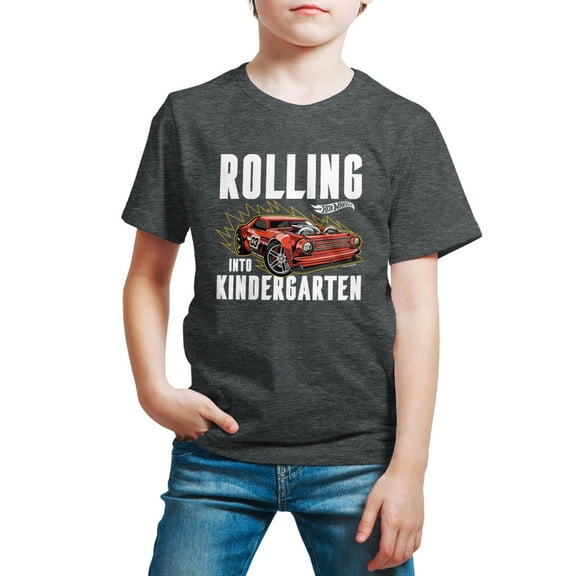 Hot Wheels - Rolling Into Kindergarten - Youth Short Sleeve Graphic T-Shirt