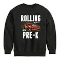 thumbnail image 1 of Hot Wheels - Rolling Into Pre K - Youth Crewneck Fleece Sweatshirt, 1 of 5