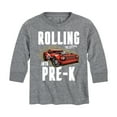 thumbnail image 1 of Hot Wheels - Rolling Into Pre K - Youth Long Sleeve Graphic T-Shirt, 1 of 5